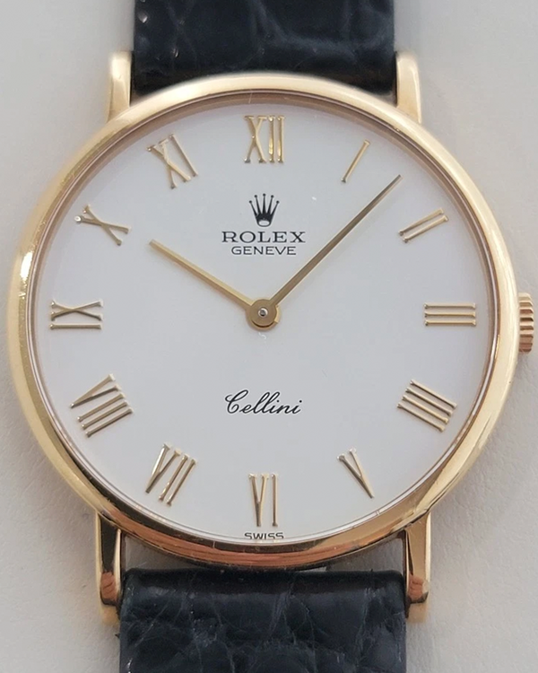 1973 Rolex Cellini 32MM White Dial Leather Strap (5112)