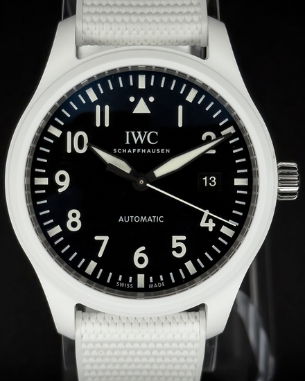 2025 IWC Schaffhausen Pilot Top Gun "Lake Tahoe" 41MM Black Dial Rubber Strap (IW328104)