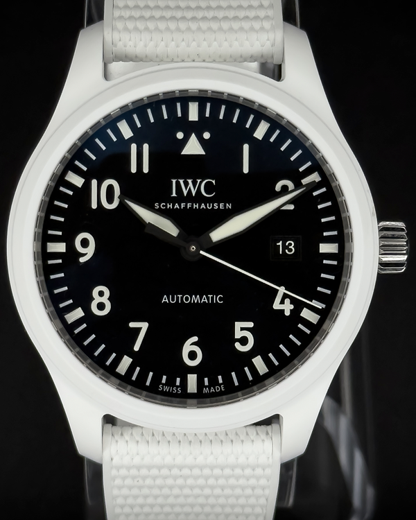 2025 IWC Schaffhausen Pilot Top Gun "Lake Tahoe" 41MM Black Dial Rubber Strap (IW328104)