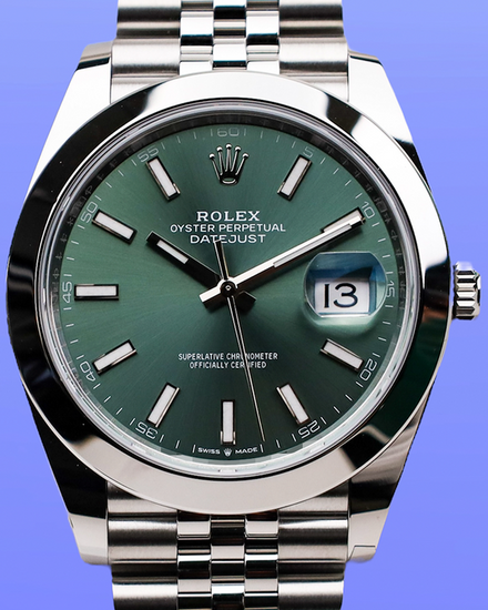 2025 Rolex Datejust 41MM Green Dial Jubilee Bracelet (126300)