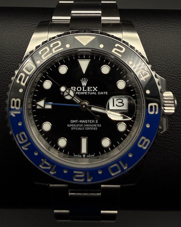 2025 Rolex GMT-Master II "Batman" 40MM Black Dial Oyster Bracelet (126710BLNR)