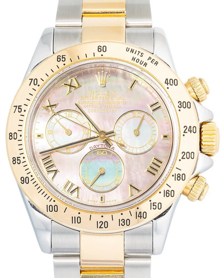 Rolex Cosmograph Daytona 40MM "Tahitian" Mother of Pearl Dial Two-Tone Oyster Bracelet (116523)