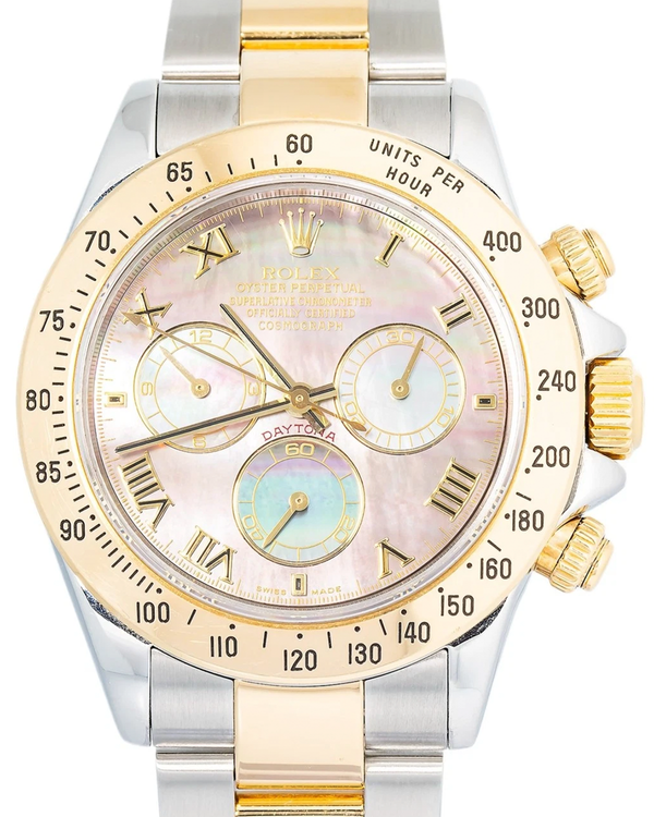 Rolex Cosmograph Daytona 40MM "Tahitian" Mother of Pearl Dial Two-Tone Oyster Bracelet (116523)