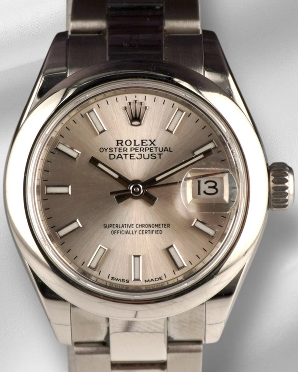 Rolex Lady-Datejust 28MM Silver Dial Oyster Bracelet (279160)