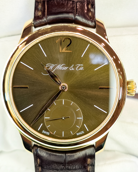2016 H. Moser & Cie Endeavour 39MM  Brown Dial Leather Strap (321.503-015)