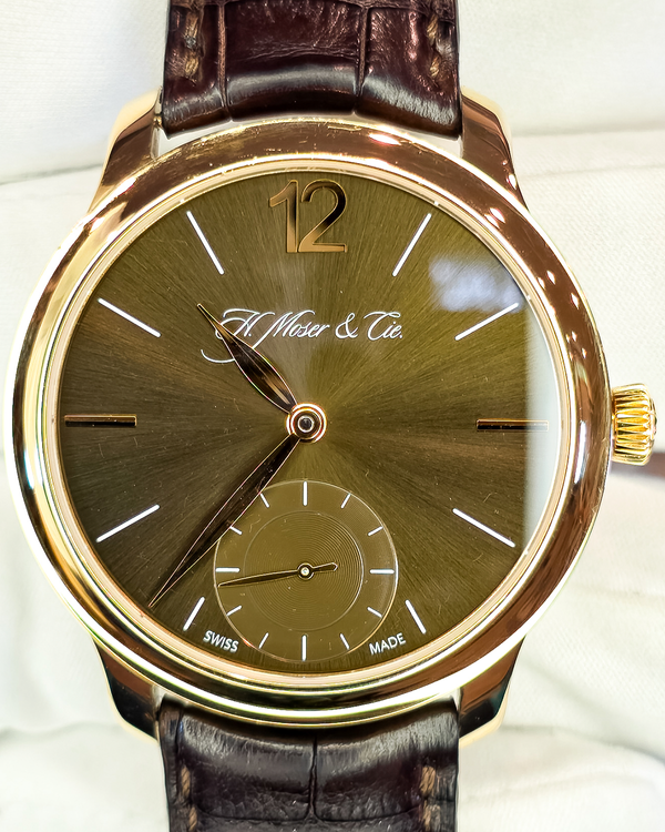 2016 H. Moser & Cie Endeavour 39MM  Brown Dial Leather Strap (321.503-015)