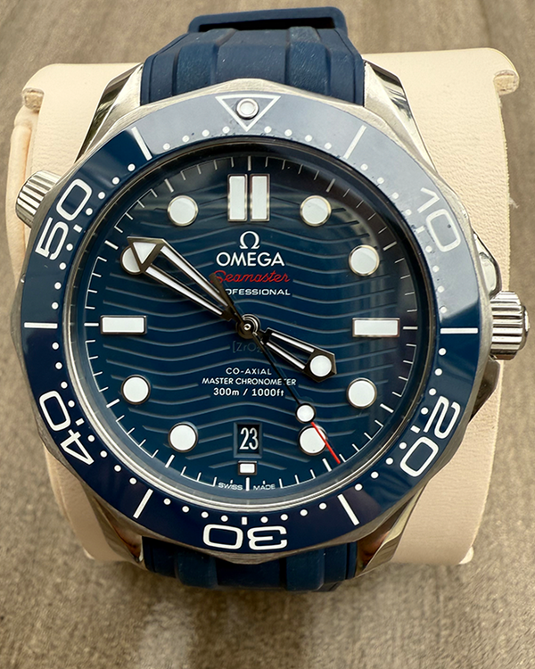 2023 Omega Seamaster Diver 300M 42MM Blue Dial Rubber Strap (210.32.42.20.03.001)