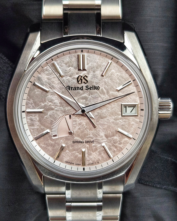 2025 Grand Seiko Heritage Collection "Shunbun" 40MM Pink Dial Titanium Bracelet (SBGA413G)