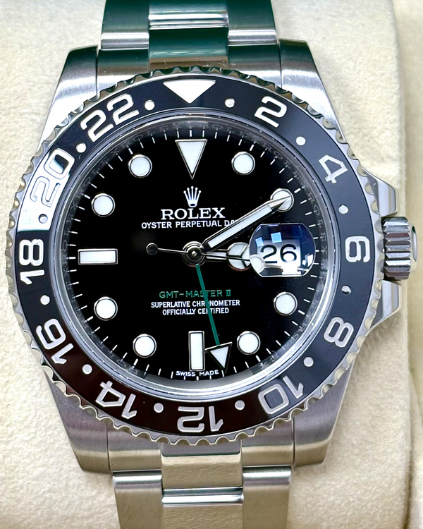 2016 Rolex GMT-Master II 40MM Black Dial Oyster Bracelet (116710LN)