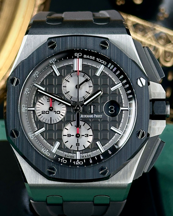 2021 Audemars Piguet Royal Oak Offshore Chronograph 44MM Grey Dial Rubber Strap (26400IO.OO.A004CA.01)