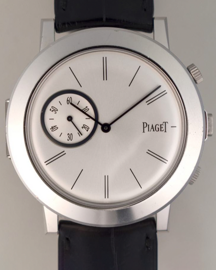 Piaget Altiplano Double Jeu 43MM Silver Dial Leather Strap (G0A32152)