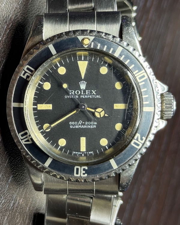 1972 Rolex Submariner No-Date 40MM Black Dial Oyster Bracelet (5513)