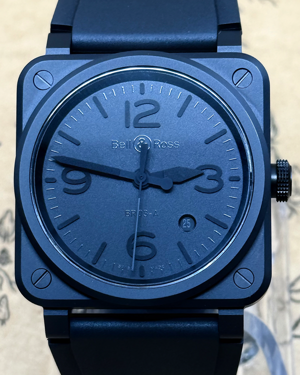 2024 Bell & Ross BR 03 Phantom 41MM Black Dial Rubber Strap (BR03A)