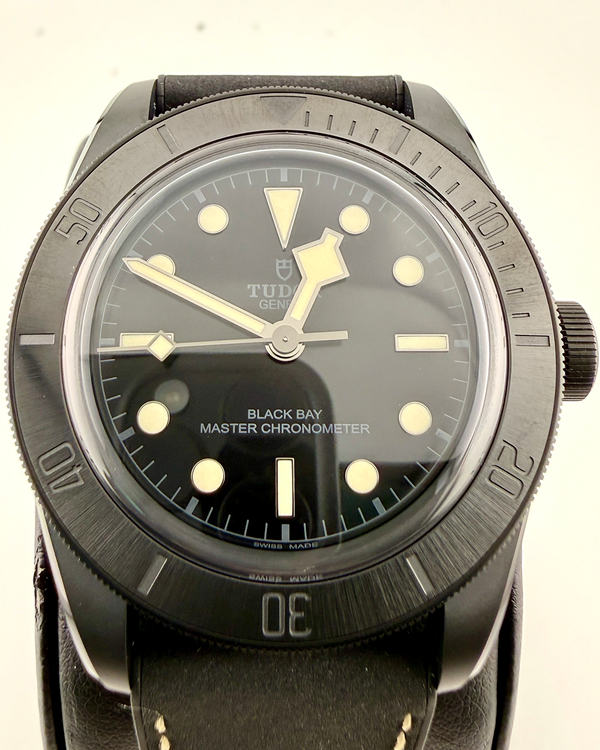 No Reserve - 2025 Tudor Black Bay 41MM Black Dial Leather Strap (79210CNU)