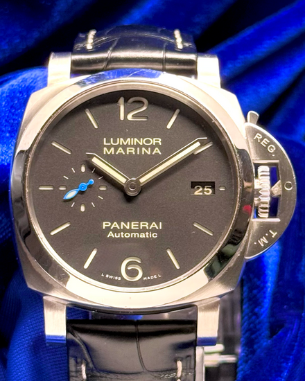 2022 Panerai Luminor Marina 1950 3 Days 42MM Black Dial Leather Strap (PAM01392)