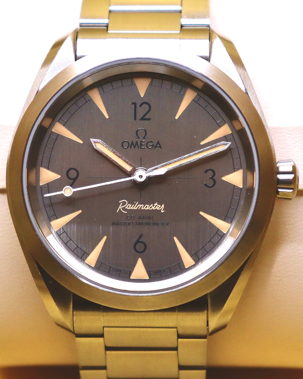 2024 Omega Seamaster Railmaster 40MM Grey Dial Steel Bracelet (220.10.40.20.06.001)