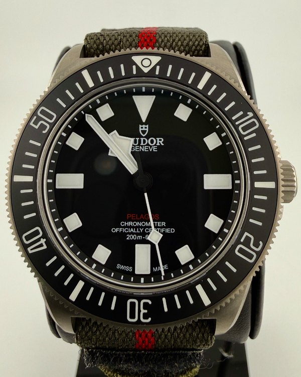 No Reserve - 2025 Tudor Pelagos FXD 42MM Black Dial Textile Strap (25717N)