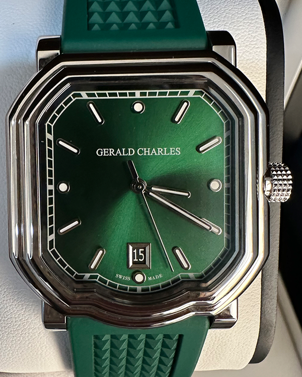 2025 Gerald Charles Maestro 2.0 Ultra-Thin 39MM Green Dial Rubber Strap (GC2.0-A-02)