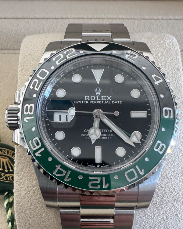 2023 Rolex GMT-Master II "Sprite" 40MM Black Dial Oyster Bracelet (126720VTNR)