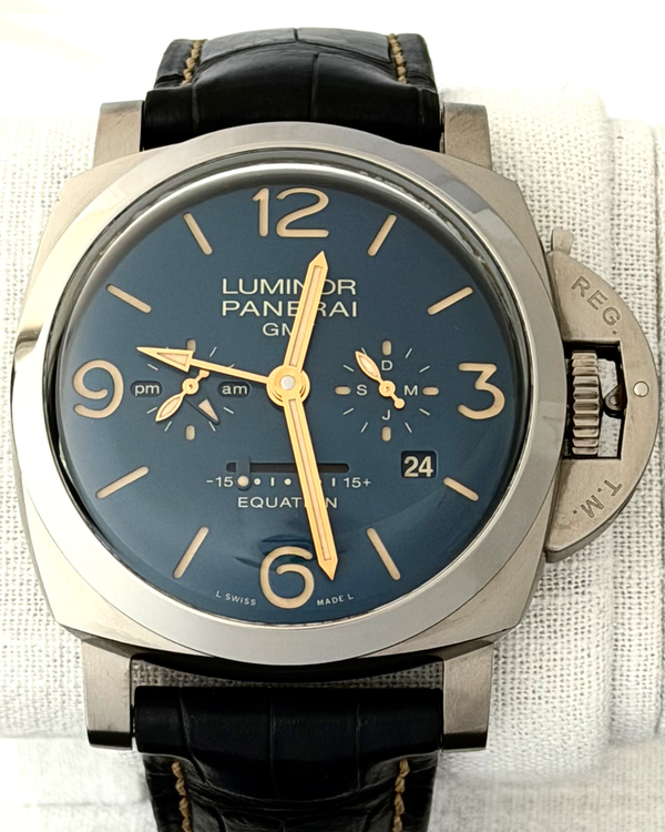 2023 Panerai Luminor Equation of Time GMT S.E. 47MM Blue Dial Leather Strap (PAM00670)