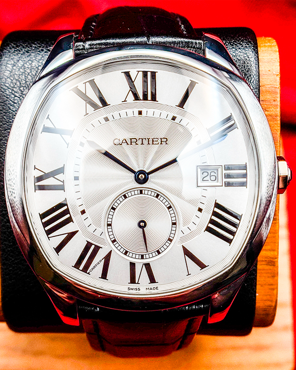 2018 Cartier Drive De Cartier 40MM Silver Dial Leather Strap (WSNM0004)