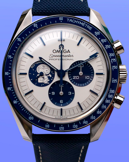 2025 Omega Speedmaster Anniversary Series “Silver Snoopy Award” 42MM Silver Dial Textile Strap (310.32.42.50.02.001)