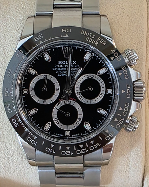 2020 Rolex Cosmograph Daytona 40MM Black Dial Oyster Bracelet (116500LN)