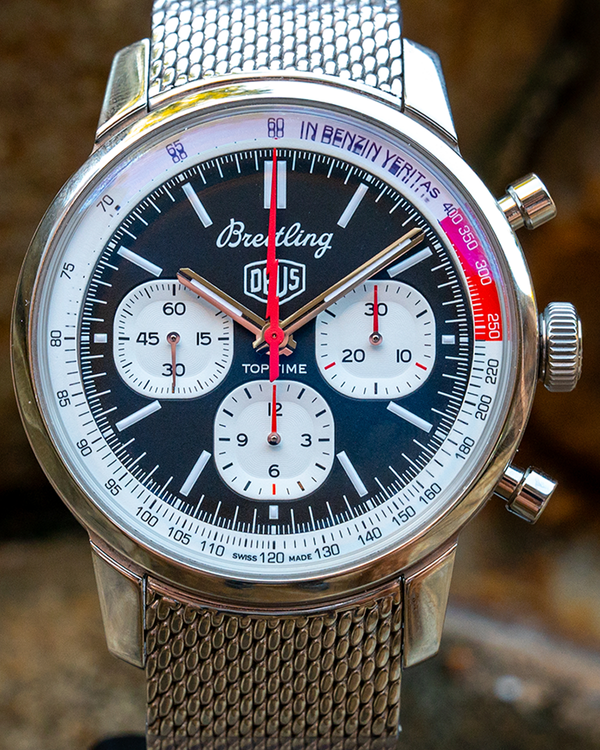 2025 Breitling Top Time B01 "Deus Ex Machina" 41MM Black Dial Steel Bracelet (AB0176)