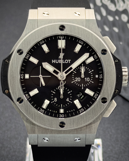 2018 Hublot Big Bang 44MM Black Dial Rubber Strap (301.SX.1170.RX)