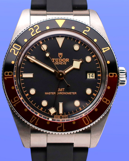 2025 Tudor Black Bay '58 GMT "Coke" 39MM Black Dial Rubber Strap (7939G1A0NRU)