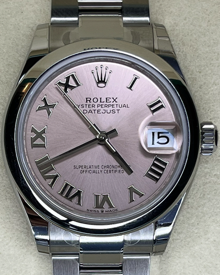 2025 Rolex Datejust 31MM Pink Dial Oyster Bracelet (278240)