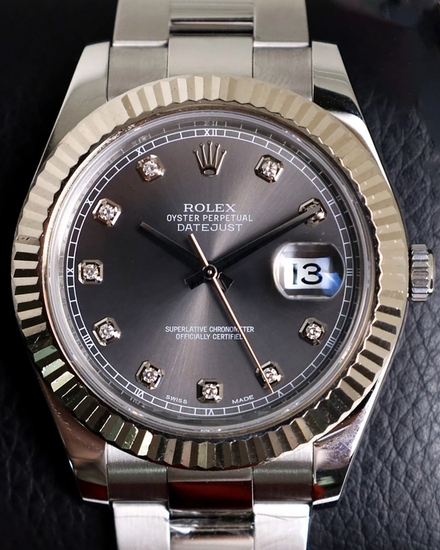 Rolex Datejust II 41MM Rhodium Dial Oyster Bracelet (116334)