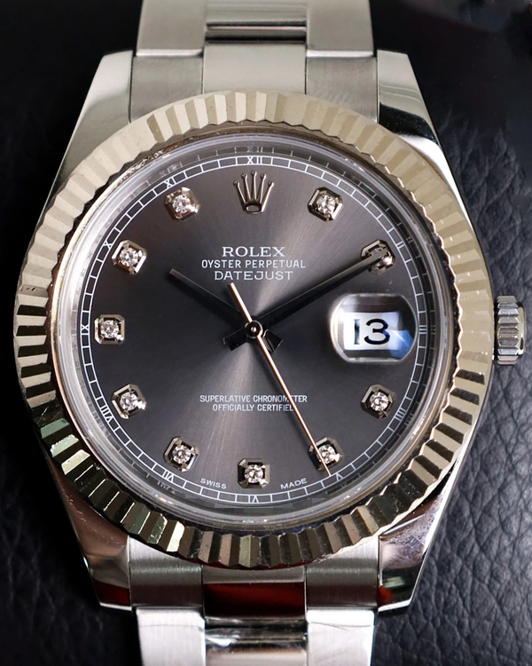 Rolex Datejust II 41MM Rhodium Dial Oyster Bracelet (116334)