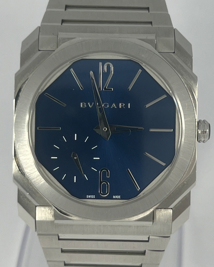 2022 Bvlgari Octo Finissimo 40MM Blue Dial Steel Bracelet (103431)