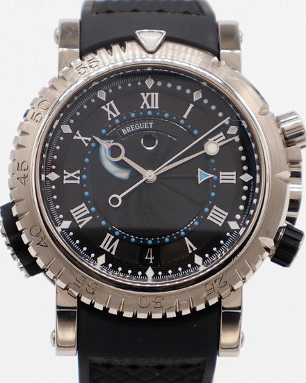 Breguet Marine Royale 45MM Black Dial Rubber Strap (5847BB/92/5ZV)