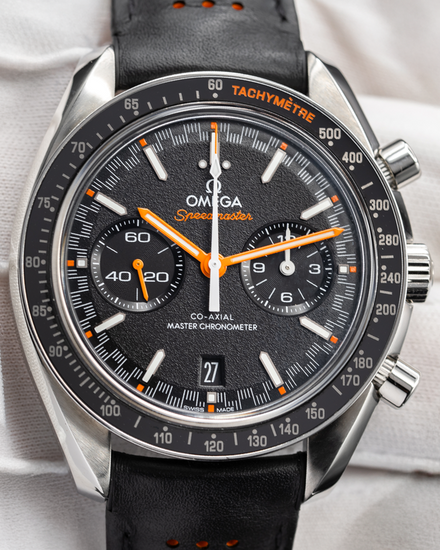 2020 Omega Speedmaster Racing 44.25MM Black Dial Leather Strap (329.32.44.51.01.001)