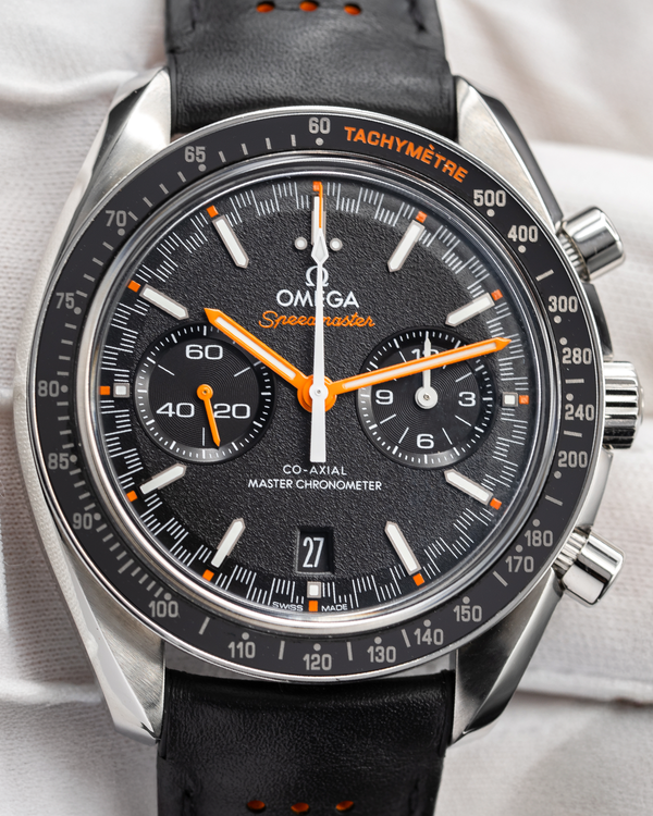 2020 Omega Speedmaster Racing 44.25MM Black Dial Leather Strap (329.32.44.51.01.001)