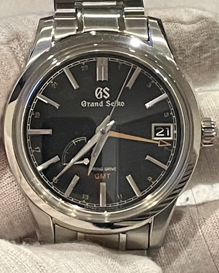 2022 Grand Seiko Elegance GMT "Seasons Kanro" 40MM Black Dial Steel Bracelet (SBGE271G)