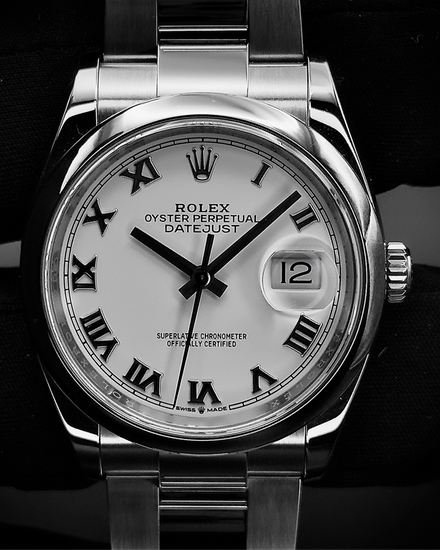 2021 Rolex Datejust 36MM White Dial Oyster Bracelet (126200)
