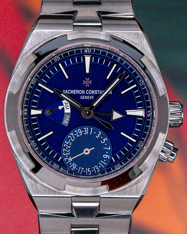 Vacheron Constantin Overseas Dual Time GMT 41MM Blue Dial Steel Bracelet (7900V/110A-B334)