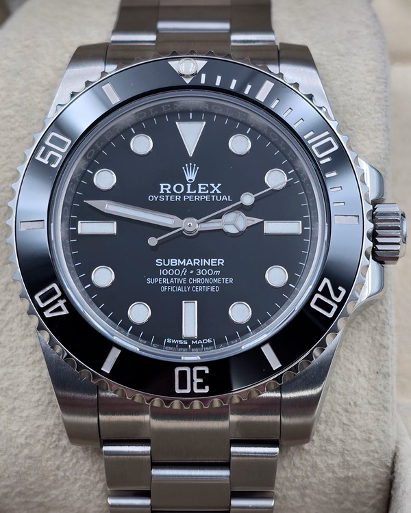 2019 Rolex Submariner No-Date 40MM Black Dial Oyster Bracelet (114060)
