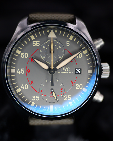 2019 IWC Schaffhausen Pilot Top Gun "Miramar" 44.5MM Grey Dial Leather Strap (IW389002)