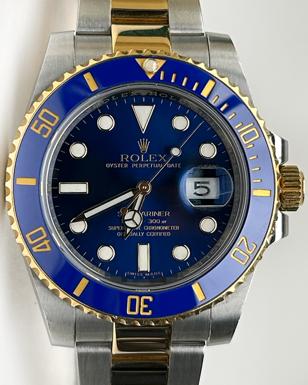 2016 Rolex Submariner "Bluesy" 40MM Blue Dial Two-Tone Oyster Bracelet (116613LB)
