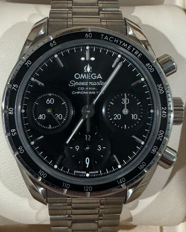 2021 Omega Speedmaster 38MM Black Dial Steel Bracelet (324.30.38.50.01.001)