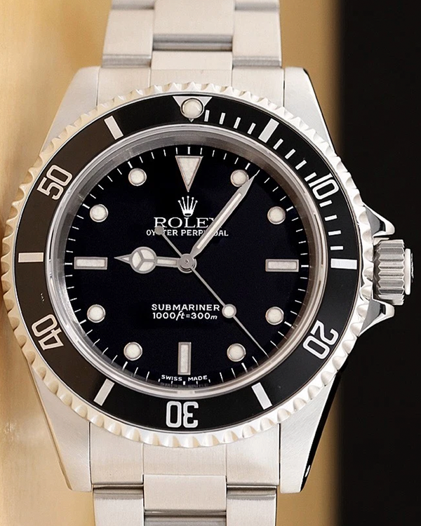 Rolex Submariner No-Date 40MM Black Dial Oyster Bracelet (14060)