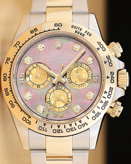 Rolex Cosmograph Daytona 40MM "Tahitian" Mother Of Pearl Dial Two-Tone Oyster Bracelet (116503)