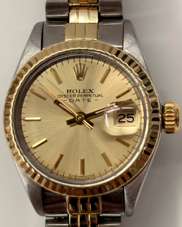 Rolex Lady-Datejust 26MM Champagne Dial Two-Tone Jubilee Bracelet (6917)