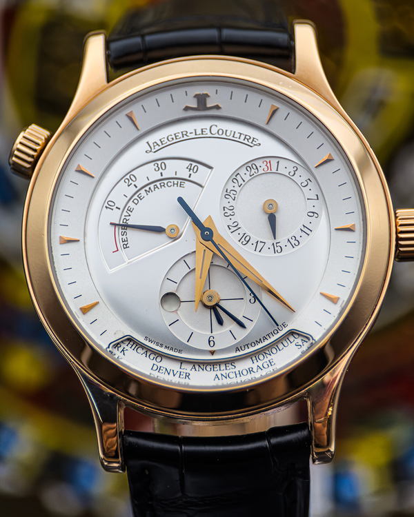 2007 Jaeger-LeCoultre Master Geographic 39MM Silver Dial Leather Strap (Q1422920)