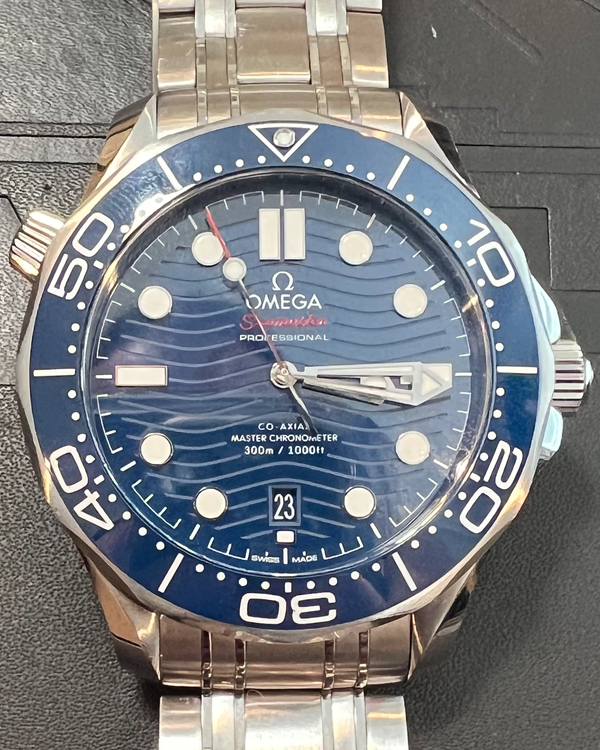 2023 Omega Seamaster Diver 300M 42MM Blue Dial Steel Bracelet (210.30.42.20.03.001)