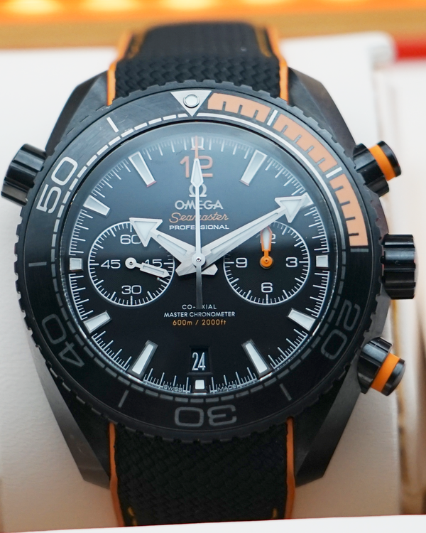 2021 Omega Seamaster Planet Ocean 600M "Deep Black" 45.5MM Black Dial Rubber Strap (215.92.46.51.01.001)